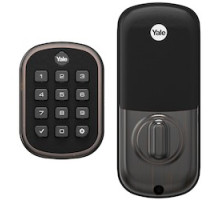 YALE RESIDENTIAL  YRD136-ZW2-0BP               YRD136-ZW2-0BP        PUSHBUTTON Z-WAVE DBOLT    OIL RUBBED BRZ,PERM