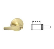 SCHLAGE ALLEGION BRAND  23-013-VTQP 606 0 BIT        Door Lock Cylinder, Conventional, 6-Pin, Standard, VTQP Keyway, 0 Bitted, Satin Brass, For D Series Lock Lever Handle