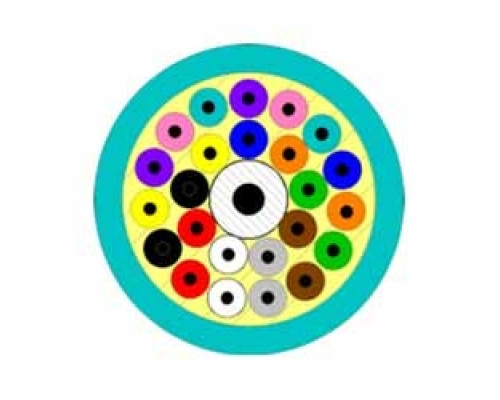 BERK-TEK  PDP024EB3010/25-I/O-C4AQU               Premises Distribution Cable, Tight Buffered, Plenum, 24-Fibers, OM3 50/125µm 10Gig Multimode Fiber, Aqua Jacket