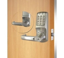 CODELOCKS LLC  CL5210 IC BS               Electronic Lock Latchbolt, Heavy Duty, Tubular, Mortise, 80 User, Spring Loaded Spindle, SFIC, 7-5/8