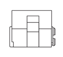MEDECO HIGH SECURITY LOCKS  320201-W-26-Z3-S               Interchangeable Core Cylinder, Large Format, Biaxial, Z3 Keyway, 6-Pin, Sub Assembly, Satin Chrome