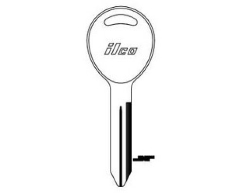 KABA ILCO CORP  Y159-NP NP A36  IAE00001562              Vehicle Key Blank, Brass, Nickel Plated, 34 Price Group, For Chrysler