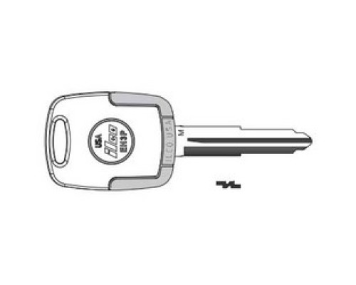 KABA ILCO CORP  EB3-M-MIT14 NP A61  IAX00003540              Vehicle Key Blade, M, Brass, Nickel Plated, 61 Price Group, For Mitsubishi