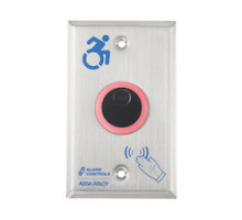 ALARM CONTROLS  NTB-1A-DURO               The Alarm Controls NTB Series is a battery powered No Touch Request to Exit Station that uses infrared sensors to reliably allow safe egress or to activate a device, with a simple hand presentation.