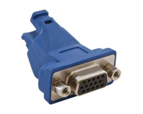 HUBBELL PREMISE WIRING  15A6P1               AV Connector, Plug-n-Play VGA Connections, 15-pin to 8-pin, Angled 45 deg., 1-pack