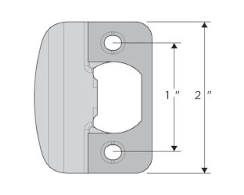 KWIKSET  83534-003               ADJUSTABLE STRIKE SATIN NICKEL