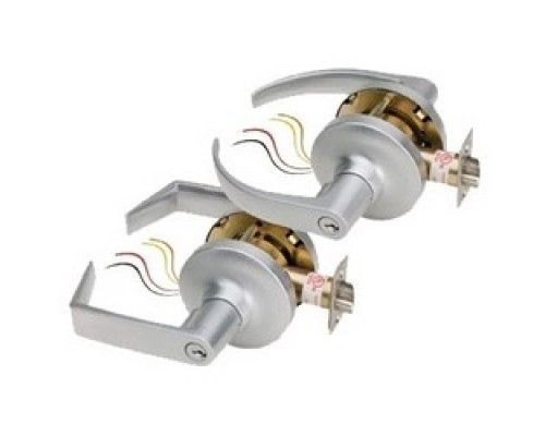 SECURITY DOOR CONTROLS  Z7252G5QIC7P-KA               Electrified Cylindrical Lockset, 7-Pin I-Core, Small Format, Keyed Alike, Galaxy Lever Trim, 12/24 Volt DC, 600/300 Milliampere, 9/16