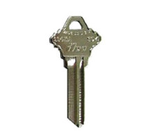KABA ILCO CORP  SC4-NP NP A34  IAE00002502              Cylinder Lock Key Blank, Brass, Nickel Plated, 34 Price Group, For Schlage