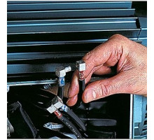 THOMAS & BETTS MD1614M-1        KUBE Male One Load Copper Motor Pigtail Disconnect, Wire Size 16-14 AWG, Body Size 1, Blue