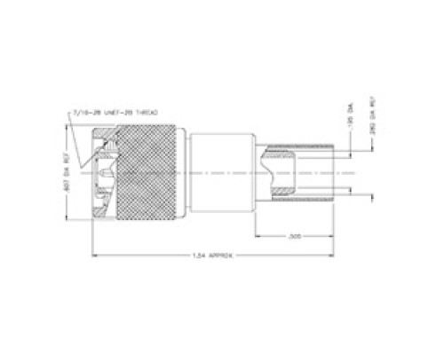 TIMES MICROWAVE  TC-300-TM               Type-TNC male Plug for LMR-300 Cable