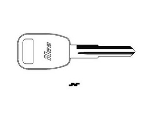 KABA ILCO CORP  RV4 NP A07  X239              Vehicle Key Blank, Brass, Nickel Plated, 7 Price Group, For Rover