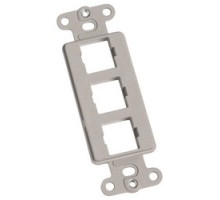 COMMSCOPE ENTERPRISE SOLUTIONS  108265463  M108FR3-270              M108 Flush Mounted Modular Mounting Frame, Three Port, Gray