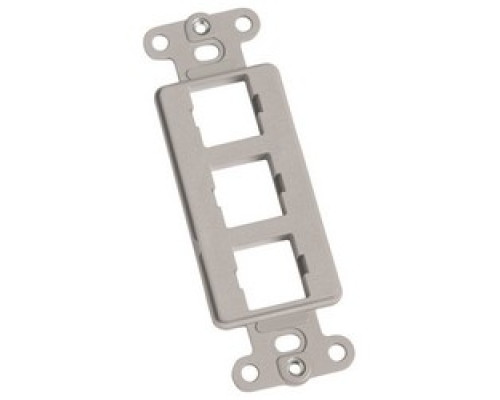 COMMSCOPE ENTERPRISE SOLUTIONS  108265463  M108FR3-270              M108 Flush Mounted Modular Mounting Frame, Three Port, Gray