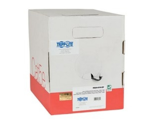 TRIPP LITE  N024-01K-GY               Cat5e 350 MHz Bulk Solid-Core Plenum-Rated PVC Cable, Gray, 1000 ft.