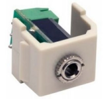 HUBBELL PREMISE WIRING  SF35STW               Audio Video connector, 3.5mm Stereo Jack screw term, 1-pack, white