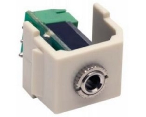 HUBBELL PREMISE WIRING  SF35STW               Audio Video connector, 3.5mm Stereo Jack screw term, 1-pack, white