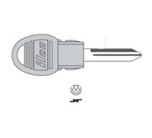 KABA ILCO CORP  Y170-PT NP  IAX00003732              Vehicle Key Blank, Transponder Key, Brass, Nickel Plated, For Chrysler