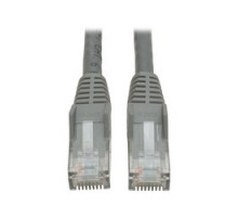 TRIPP LITE N201-035-GY        Premium Cat6 Gigabit Snagless Molded UTP Patch Cable, 24 AWG, 550 MHz/1 Gbps RJ45 M/M , Gray, 35 ft.