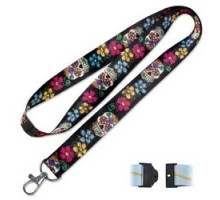 LUCKY LINE PRODUCTS INC  C210               Key Lanyard, Designer, Sugar Skull, 17-1/2