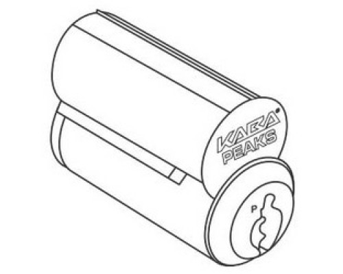 KABA ILCO CORP  8544-26D-1006-PS               Cylinder Lock Interchangeable Core, Peaks Preferred, Removable, 140 6-Pin, Uncombinated, PS Keyway, Large Format, Satin Chrome Plated, For Sargent