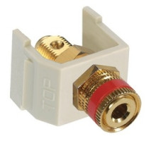 HUBBELL PREMISE WIRING SFSPGREI        Audio Video Connector, F-Type Coupler, gold, white. Sold in carton increments only. Carton contains - 25 keystone connectors individually bagged .
