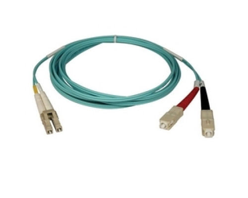 TRIPP LITE N816-05M        10Gb Duplex Multimode 50/125 OM3 LSZH Fiber Patch Cable LC/SC - Aqua, 5M 16-ft.