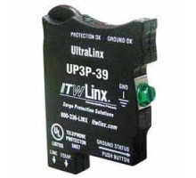 ITW LINX UP3P-39        66 Block, Solid-State, UL Listed Secondary Protector, 160mA PTC, 2 LEDs to Indicate Protection and Ground OK.  39V Clamping .