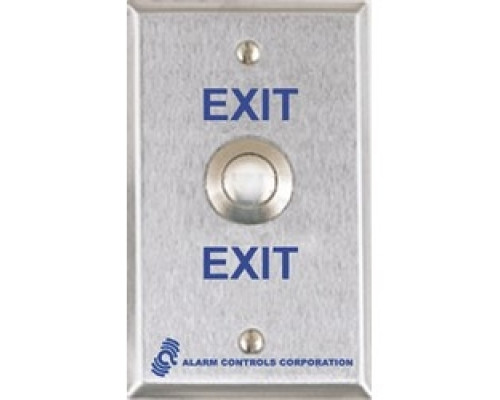 ALARM CONTROLS  TS-23               Weather-proof, Station, DPDT 4A, Momentary Continuous Contacts, Rated To IP65, Single Gang Stainless Steel