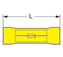 3M  MVU10BCX  7010398192              3M Scotchlok Butt Connector Vinyl Insulated, 50/bottle, MVU10BCX