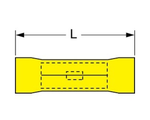 3M  MVU10BCX  7010398192              3M Scotchlok Butt Connector Vinyl Insulated, 50/bottle, MVU10BCX