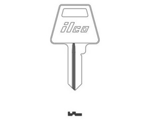 KABA ILCO CORP  AM3-BR BR A01  IAE00001720              Cylinder Lock Key Blank, Natural Brass, 34 Price Group, For American Lock