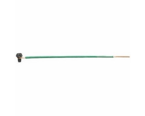 IDEAL INDUSTRIES  30-3496               8in Pigtail, 1 Wire, Solid, 12 AWG, Green, Loop & Screw, Stripped, 1,000/bo