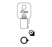 KABA ILCO CORP  1137B NP A07  AA99863002              Cylinder Lock Key Blank, Brass, Nickel Plated, 7 Price Group, For Ace