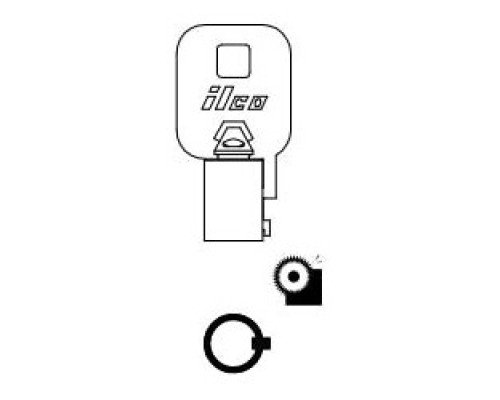 KABA ILCO CORP  1137B NP A07  AA99863002              Cylinder Lock Key Blank, Brass, Nickel Plated, 7 Price Group, For Ace