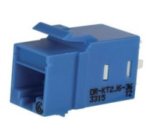 ORTRONICS  KT2J625-36               Keystone Cat6 Jack Blue, 25 Pack