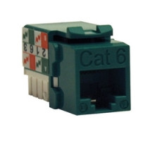 TRIPP LITE  N238-001-GN               Cat6/Cat5e 110 Style Punch Down Keystone Jack - Green, TAA