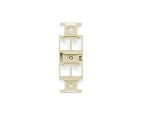 LEVITON  41087-QIP               QuickPort Duplex Type 106 Insert, 4-Port, Ivory