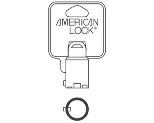 AMERICAN LOCK COMPANY  AKTBOX APKGHTKB7               Padlock Cylinder Key Blank, 7-Pin, For Tubular Cylinder