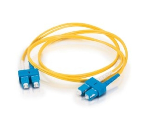 QUIKTRON  810-447-050               15m SC-SC 9/125 OS2 Duplex Single-Mode PVC Fiber Optic Cable - Yellow