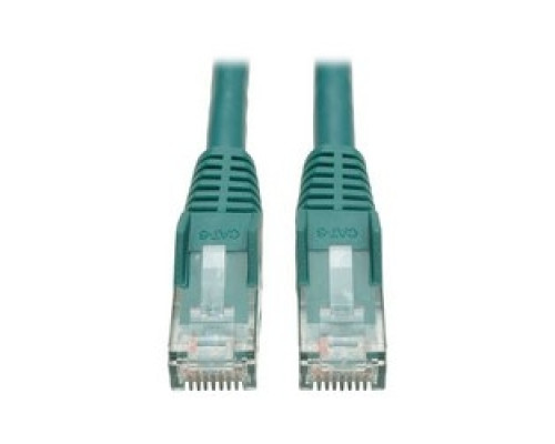 TRIPP LITE N201-035-GN        Premium Cat6 Gigabit Snagless Molded UTP Patch Cable, 24 AWG, 550 MHz/1 Gbps RJ45 M/M , Green, 35 ft.
