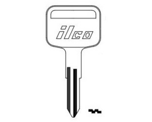 KABA ILCO CORP  B54 NP A06  AF01082002              Vehicle Key Blank, Brass, Nickel Plated, 6 Price Group, For General Motors, Isuzu