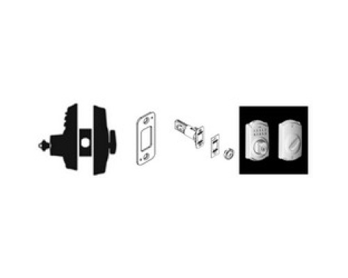 SCHLAGE ALLEGION BRAND  BE365 PLY 505 12-287 10-116        Door Lock Keypad Deadbolt, Plymouth, Lifetime Bright Brass, With Triple Latch, Round Corner Strike