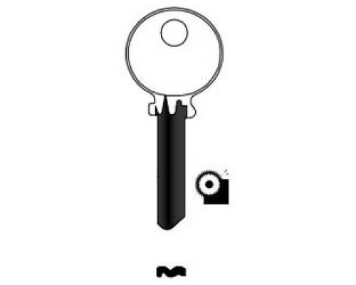 KABA ILCO CORP  1542 NS A31  IAR01338003              Cylinder Lock Key Blank, Look-Alike, 5-Pin, Natural Nickel Silver, 6 Price Group, For Medeco