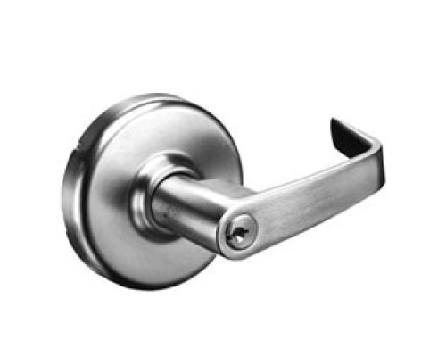 CORBIN RUSSWIN INC  CL33905-NZD-626-24AD-CL6               Electric Lockset, Non-Handed, Fail Secure, Newport, Die-Cast Zinc Lever, Brass Rose Trim, 24 Volt AC/DC, Satin Chrome Plated, With IC 6-Pin Less Core