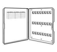 LUCKY LINE PRODUCTS INC  61000               Key Organizer Cabinet, 24 Hooks, Polypropylene, With Mounting Screw, 1 each per Box