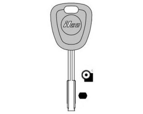 KABA ILCO CORP  S32FJ-P ST A21               Vehicle Key Blank, High Security, Plastic Head, Special Key Machine, Steel, Nickel Plated, 21 Price Group, For Ford International, Jaguar