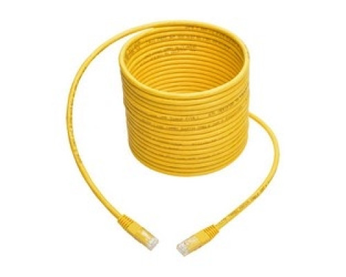 TRIPP LITE N200-035-YW        Premium Cat5/5e/6 Gigabit Molded Patch Cable, 24 AWG, 550 MHz/1 Gbps RJ45 M/M , Yellow, 35 ft.