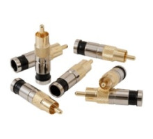 TEMPO COMMUNICATIONS  PA9714               Connectors, RG6/6Q RCA Compression, 10-pack