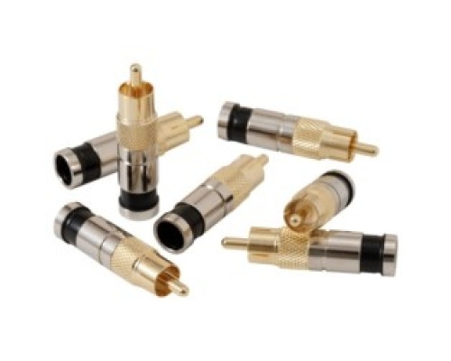 TEMPO COMMUNICATIONS  PA9714               Connectors, RG6/6Q RCA Compression, 10-pack
