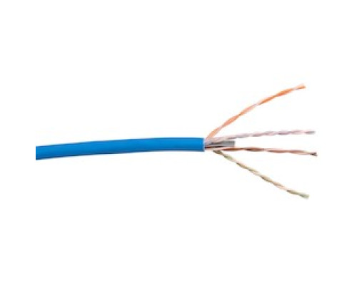 LIBERTY AV 24-4P-P-L6-EN-BLU        Liberty Brand Category 6 Cable Features: 23 AWG Solid Bare Copper Conductors FEP, Fluorinated Ethylene Propylene teflon tm  Color Striping On White Conductors Varying Lay Twisted Pairs Cabled On